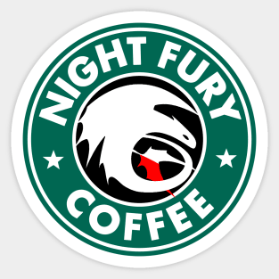 Night Fury Coffee Sticker